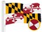 G128 Maryland MD State Flag | 5x8 Ft | ToughWeave Series Embroidered 600D Polyester | Embroidered Design, Indoor/Outdoor, Brass Grommets